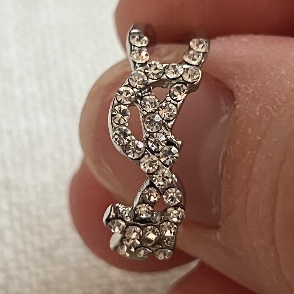 Elegant Silver Crystal Women's Ring